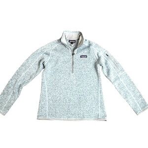 Patagonia Women's Better Sweater 1/4-Zip Fleece in Gray Blue Size Small NWOT